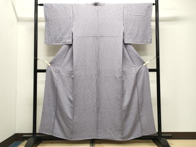 平和屋着物●上質な色無地　舞葉地紋　薄色　正絹　逸品　CABM4829gh