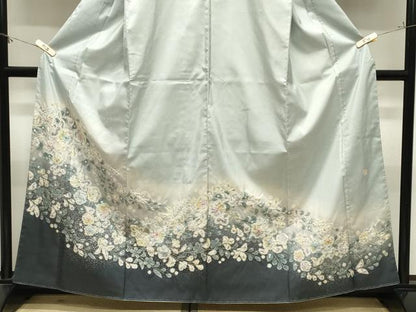 平和屋着物●本場大島紬　訪問着　作家物　辻が花　絞り　ますいわ屋扱い　武島織物謹製　証紙付き　正絹　逸品　CABM4853gh