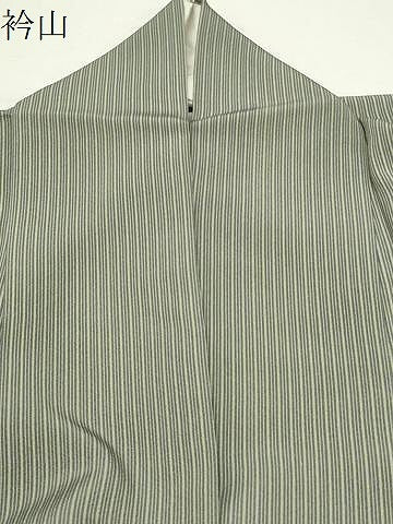 平和屋着物●江戸小紋　新井梅春作　縞　正絹　逸品　CABM4864gh