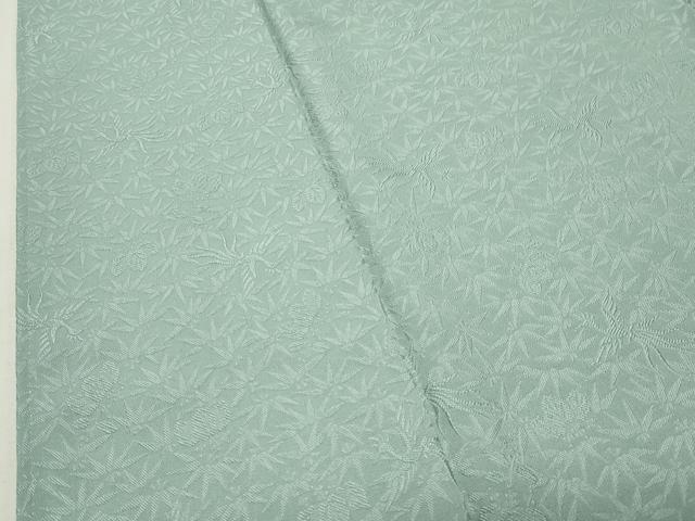 平和屋着物●上質な色無地　作家物　皇雅夢衣　桐竹鳳凰文　錆青磁色　反端付き　正絹　逸品　CABM4879gh