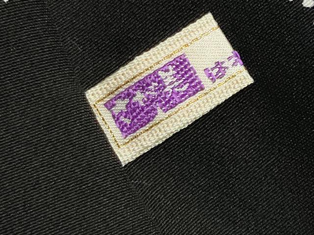 平和屋着物●江戸小紋　寿永作　寄せ小紋柄　黒地　さが美扱い　正絹　逸品　未使用　CABM4891gh
