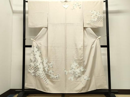 平和屋着物●訪問着　籬花文　暈し染め　正絹　逸品　未使用　CABM4904gh