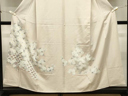 平和屋着物●訪問着　籬花文　暈し染め　正絹　逸品　未使用　CABM4904gh