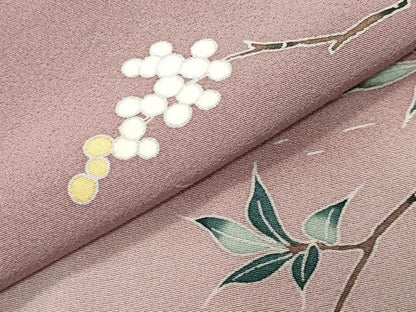 平和屋着物●訪問着　友禅　作家物　風景花文　正絹　逸品　CABM4908gh
