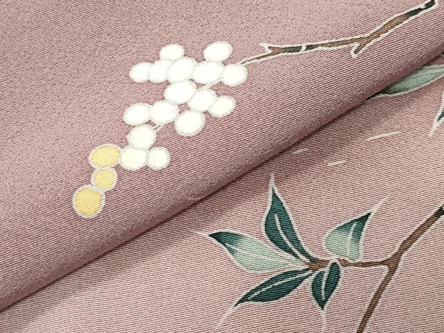 平和屋着物●訪問着　友禅　作家物　風景花文　正絹　逸品　CABM4908gh