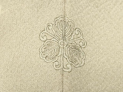 平和屋着物●訪問着　駒刺繍　こぼれ松葉花文　暈し染め　金彩　正絹　逸品　CABM4912gh