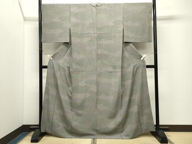 平和屋着物●上質な小紋　雲重ね吉祥文　正絹　逸品　CABM4915gh