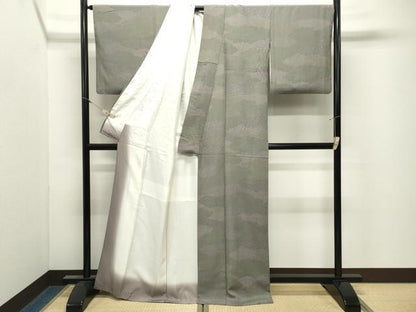 平和屋着物●上質な小紋　雲重ね吉祥文　正絹　逸品　CABM4915gh