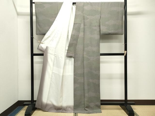 平和屋着物●上質な小紋　雲重ね吉祥文　正絹　逸品　CABM4915gh
