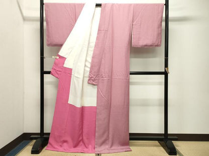 平和屋着物●江戸小紋　角通し　ロング丈　正絹　逸品　未使用　CABM4918gh