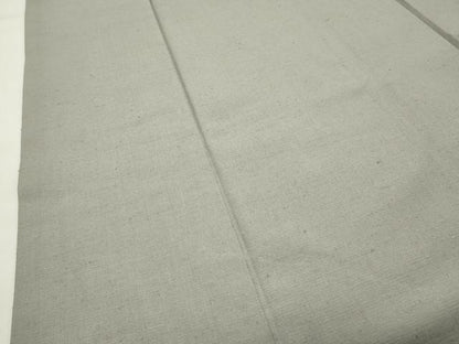平和屋着物●上質な紬　色無地　利休白茶色　正絹　逸品　CABM4930gh
