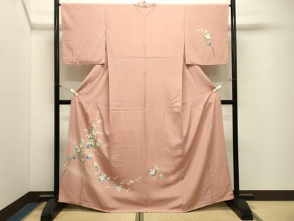 平和屋着物●本加賀友禅作家　南 克治　訪問着　枝花文　暈し染め　正絹　逸品　未使用　CABM4953gh