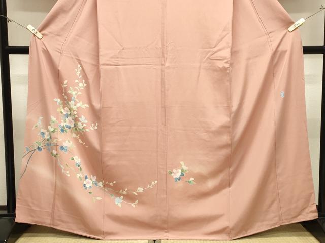 平和屋着物●本加賀友禅作家　南 克治　訪問着　枝花文　暈し染め　正絹　逸品　未使用　CABM4953gh