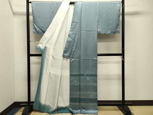 平和屋着物●色留訪問着　刺繍　吹き寄せ文　暈し染め　金銀彩　正絹　逸品　未使用　CABM4964gh