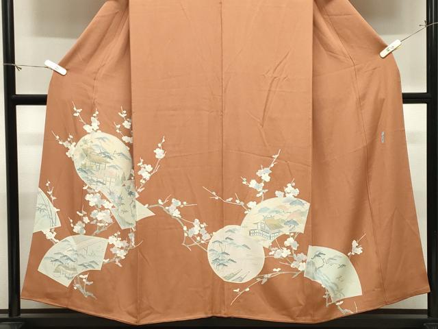平和屋着物●名門・上野家　上野街子　清染居　色留袖　風景松竹梅文　正絹　逸品　CABM4973gh