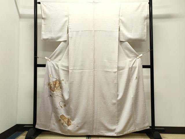 平和屋着物●金彩友禅　卓越技能者・名工・和田光正　訪問着　文箱花文　暈し染め　金銀彩　正絹　逸品　CABM4977gh