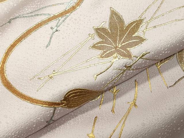 平和屋着物●金彩友禅　卓越技能者・名工・和田光正　訪問着　文箱花文　暈し染め　金銀彩　正絹　逸品　CABM4977gh