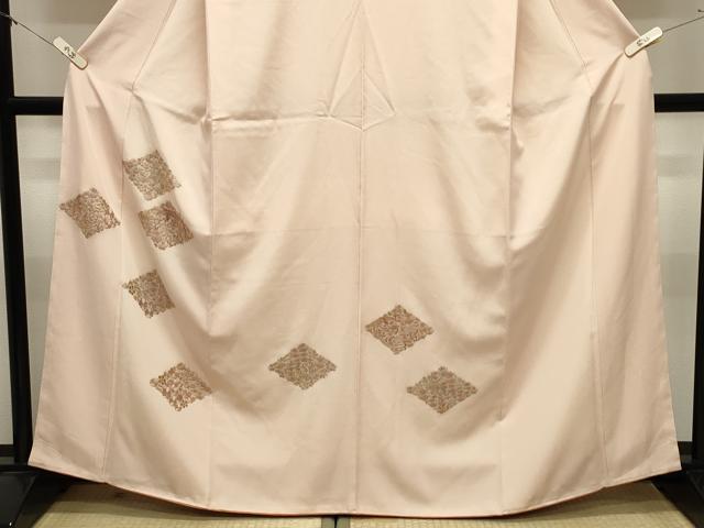 平和屋着物●訪問着　総刺繍　鳳凰菱花文　金糸　正絹　逸品　未使用　CABM4980gh