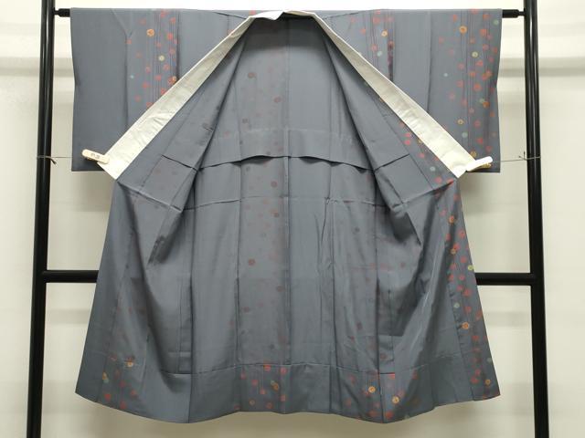 平和屋着物●長襦袢　無双仕立て　毬花文　金彩　正絹　逸品　CABM4996gh