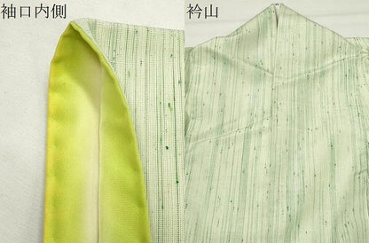 平和屋着物●訪問着　紬地　ドロンワーク　亀甲花文　正絹　逸品　CABM5002gh