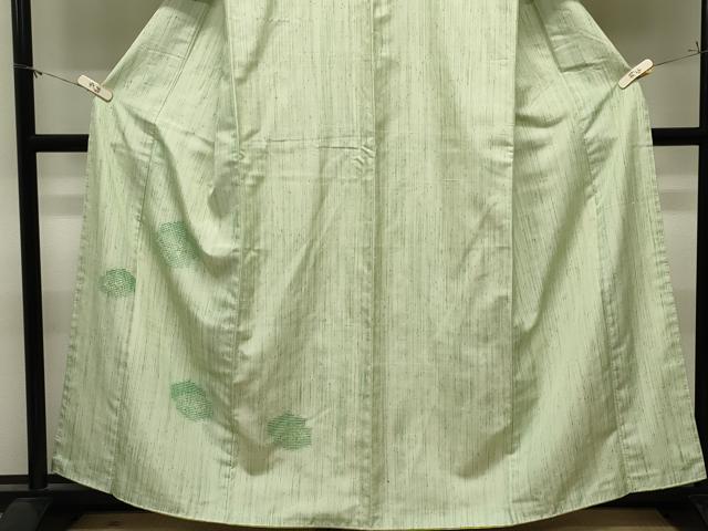 平和屋着物●訪問着　紬地　ドロンワーク　亀甲花文　正絹　逸品　CABM5002gh