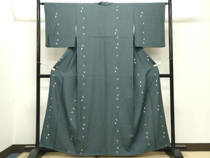平和屋着物●上質な小紋　瓢箪　正絹　逸品　CABM5003gh