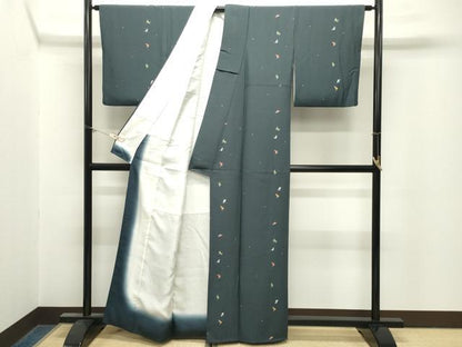 平和屋着物●上質な小紋　瓢箪　正絹　逸品　CABM5003gh