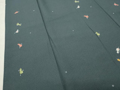 平和屋着物●上質な小紋　瓢箪　正絹　逸品　CABM5003gh