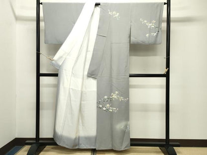 平和屋着物●訪問着　友禅　作家物　枝花文　暈し染め　正絹　逸品　CABM5008gh