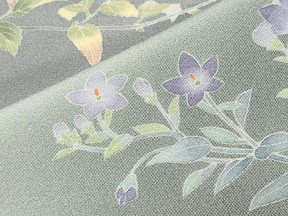平和屋着物●訪問着　友禅　作家物　枝花文　暈し染め　正絹　逸品　CABM5008gh