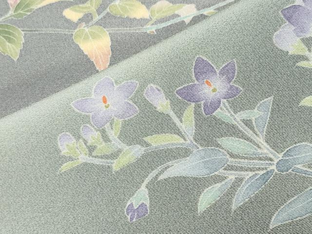 平和屋着物●訪問着　友禅　作家物　枝花文　暈し染め　正絹　逸品　CABM5008gh