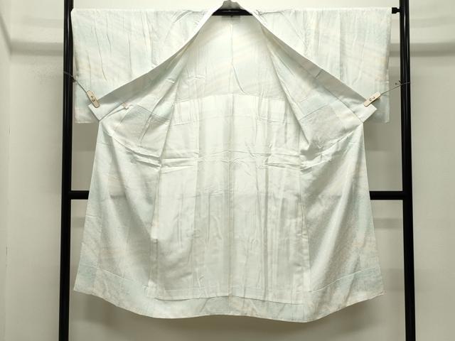 平和屋着物●長襦袢　無双仕立て　斜線舞桜地紋　暈し染め　正絹　逸品　CABM5014gh