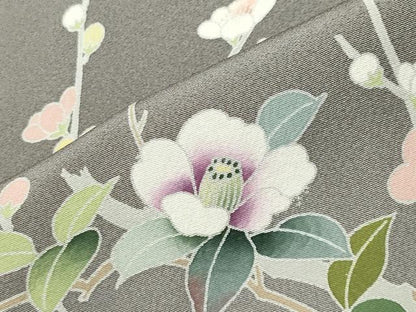 平和屋着物●訪問着　友禅　作家物　花籠文　暈し染め　正絹　逸品　CABM5017gh