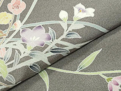 平和屋着物●訪問着　友禅　作家物　花籠文　暈し染め　正絹　逸品　CABM5017gh