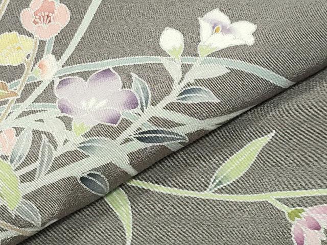 平和屋着物●訪問着　友禅　作家物　花籠文　暈し染め　正絹　逸品　CABM5017gh