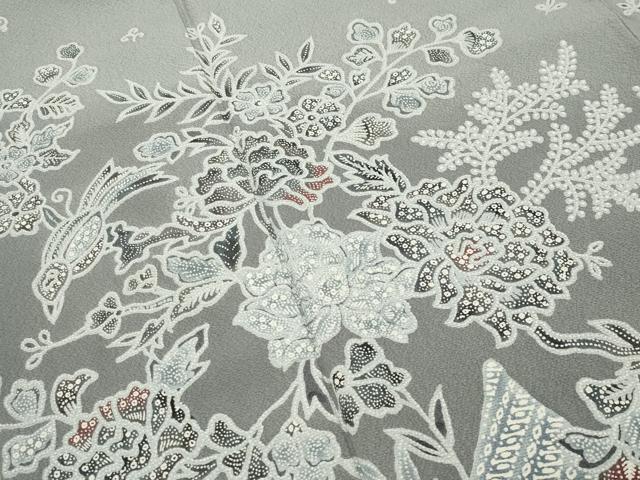 平和屋着物●小林文次郎　訪問着　花鳥文　暈し染め　正絹　逸品　CABM5019gh