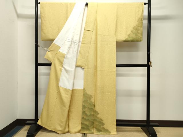 平和屋着物●樋熊哲也　訪問着　辻が花　絞り　手描き　霞文　暈し染め　正絹　逸品　CABM5021gh
