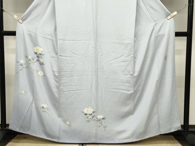 平和屋着物●本加賀友禅作家　牧野顕三　訪問着　枝花文　暈し染め　正絹　逸品　CABM5022gh