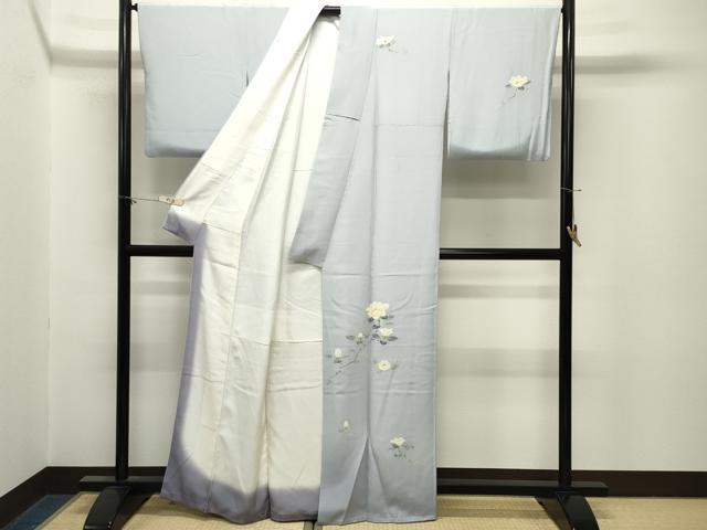平和屋着物●本加賀友禅作家　牧野顕三　訪問着　枝花文　暈し染め　正絹　逸品　CABM5022gh