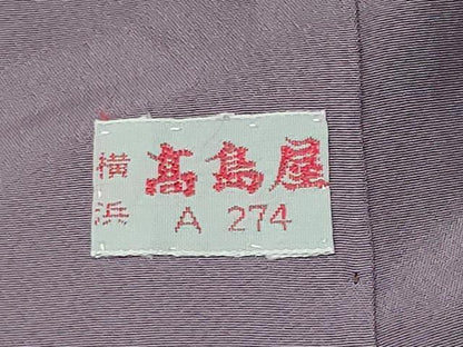 平和屋着物●世界的人形師　辻村寿三郎　ジュサブロー　訪問着　舞桜文　銀彩　高島屋扱い　正絹　逸品　CABM5024gh