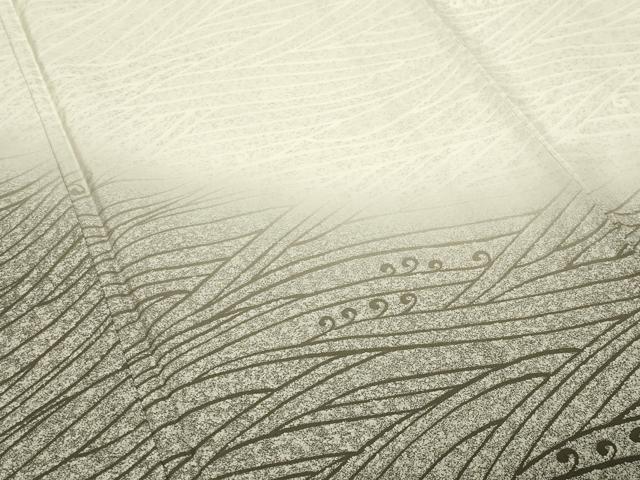 平和屋着物●本場縞大島紬　訪問着　立波文　暈し染め　正絹　逸品　CABM5026gh