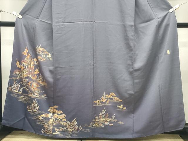 平和屋着物●金彩友禅　卓越技能者・名工・和田光正　訪問着　松竹梅花鳥文　暈し染め　金銀彩　正絹　逸品　CABM5027gh