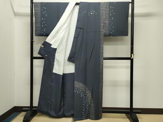 平和屋着物●訪問着　作家物　駒刺繍　舞桜文　さが美扱い　正絹　逸品　未使用　CABM5032gh
