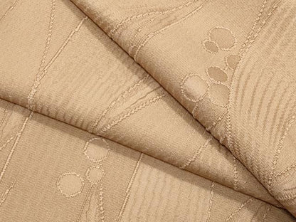 平和屋着物●上質な色無地　草木地紋　伽羅色　正絹　逸品　CABM5045gh