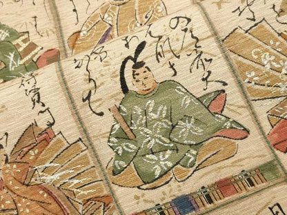 平和屋着物●友禅師・京の名工・伝統工芸士・樽本伊勢蔵　手描き　訪問着　百人一首　暈し染め　金銀彩　正絹　逸品　CABM5050gh