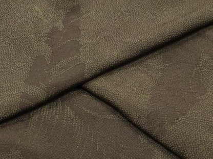 平和屋着物●上質な小紋　舞葉文　鬼しぼ縮緬　銀座越後屋扱い　正絹　逸品　CABM5055gh