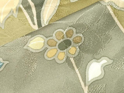平和屋着物●上質な小紋　花唐草文　正絹　逸品　CABM5076gh