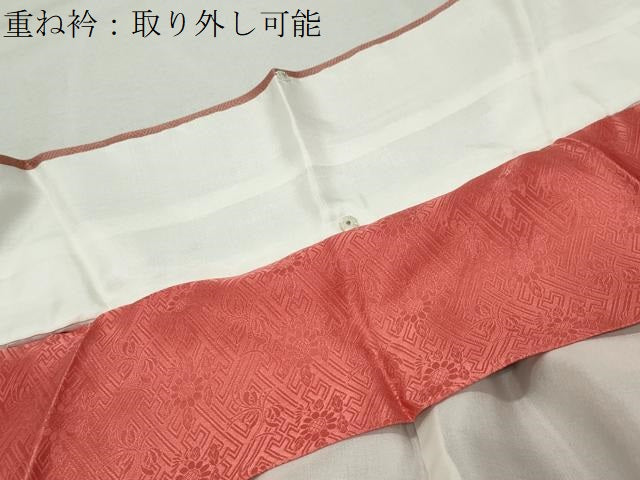 平和屋着物●訪問着　扇面花文　暈し染め　金銀彩　正絹　逸品　CABM5079gh