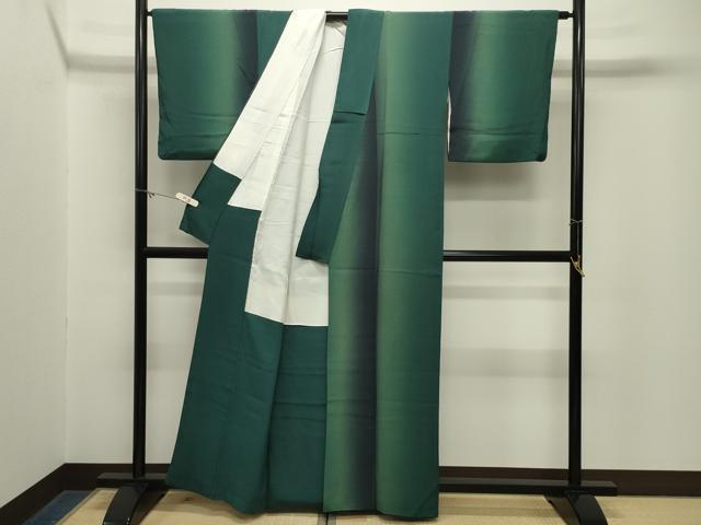 平和屋着物●上質な小紋　間道　暈し染め　正絹　逸品　CABM5081gh