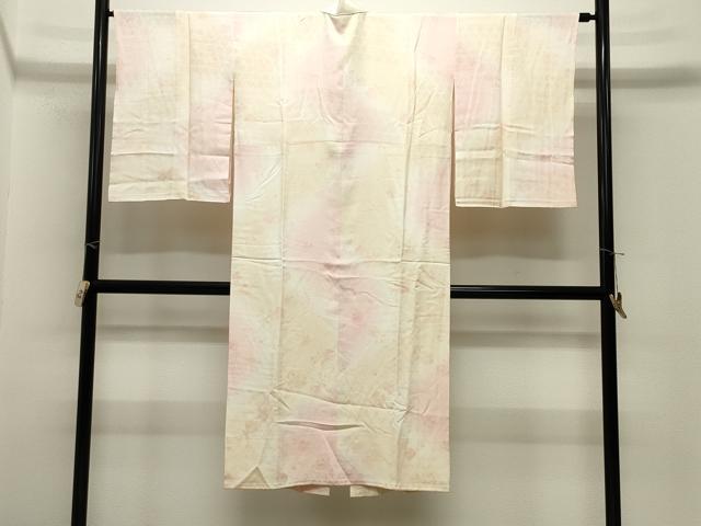平和屋着物●長襦袢　袷　鈴舞桜文　暈し染め　やまと誂製　正絹　逸品　CABM5083gh